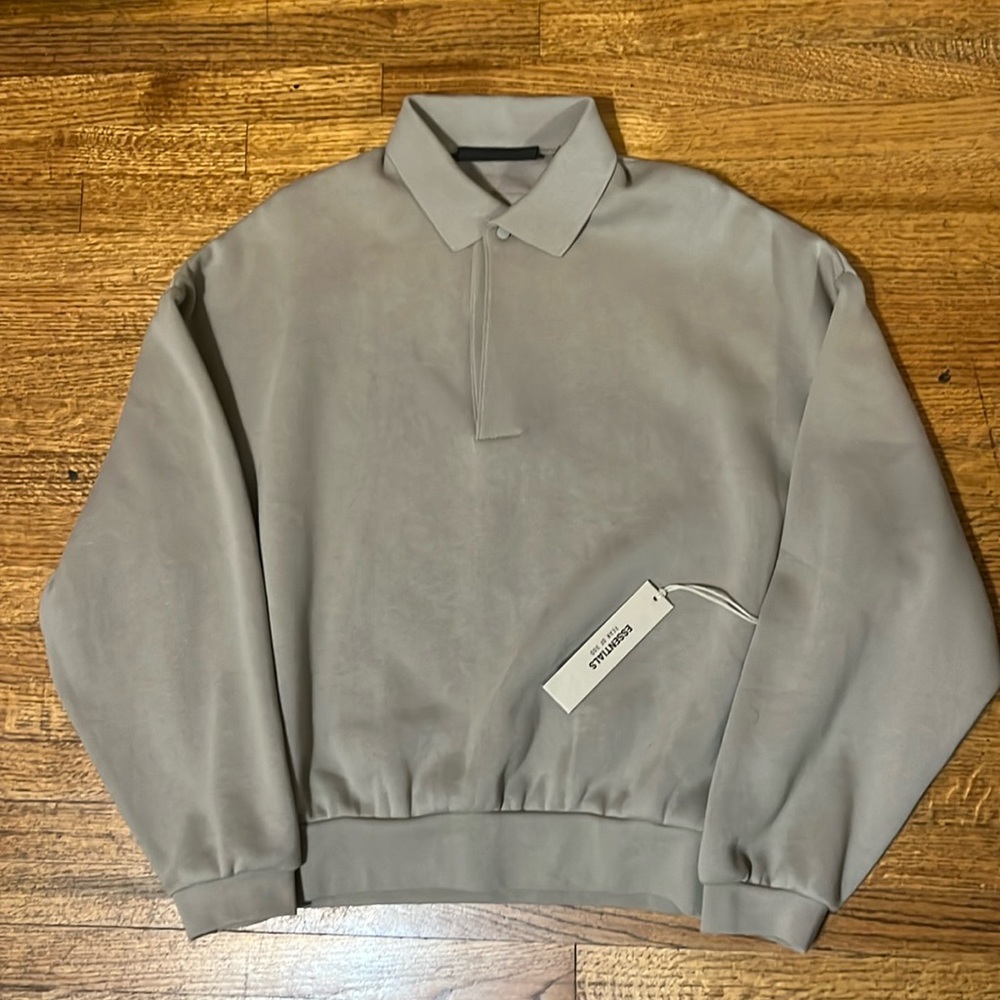 Cropped Essentials Fear Of God Polo Crew Neck Baggy